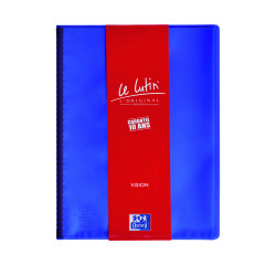 Protège-documents translucides A4 20 pochettes Le Lutin Vision Oxford couleurs assorties