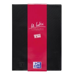 100 document protectors, standard, black