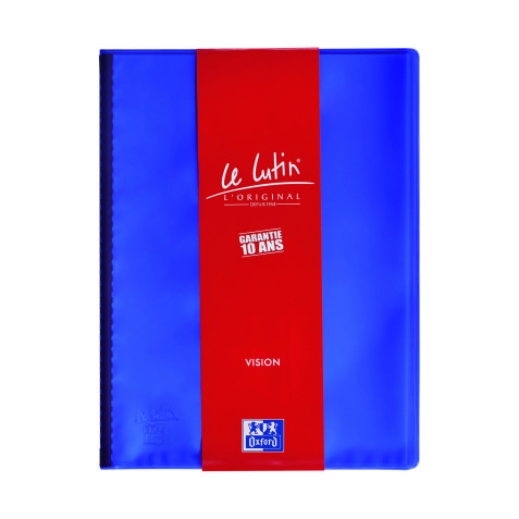 Protège-documents translucides A4 40 pochettes Le Lutin Vision Oxford couleurs assorties