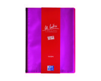 Protège-documents translucides A4 30 pochettes Le Lutin Vision Oxford - couleurs assorties