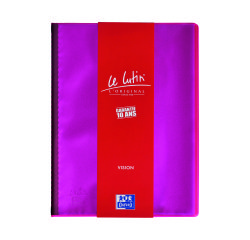Protège-documents translucides A4 30 pochettes Le Lutin Vision Oxford - couleurs assorties