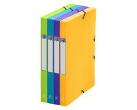 Folder box Memphis in plastic 24 x 32 cm back 25 mm - trendy assortment