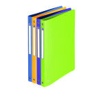 Classeur 4 anneaux plastique Oxford Memphis A4 dos 2 cm couleurs pastel assorties
