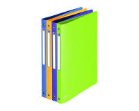 Classeur 4 anneaux plastifié Oxford Memphis A4 - Dos 2 cm couleurs pastel assorties