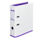 Classeur à levier plastifié Oxford My Colour blanc intérieur couleurs assorties - Dos 8 cm 