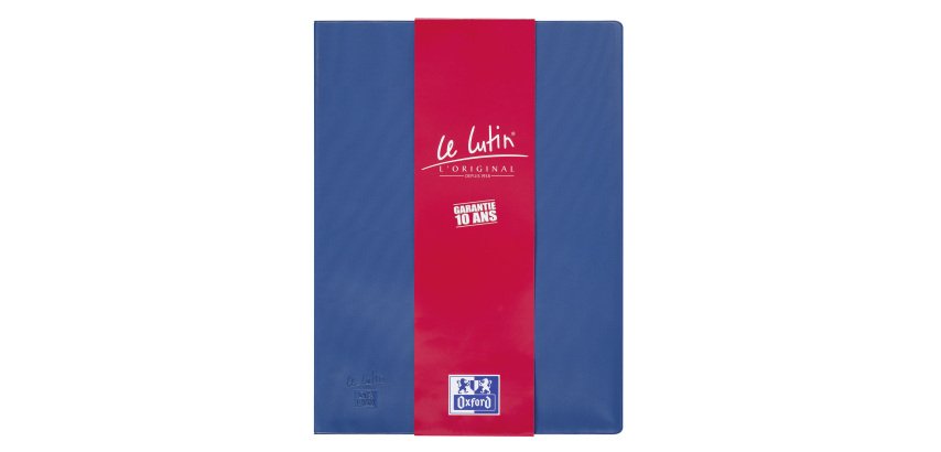 Protège-documents opaques A4 20 pochettes Le Lutin classique bleu