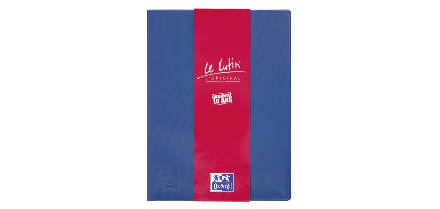 Protège-documents opaques A4 20 pochettes Le Lutin classique bleu