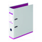 Plastic lever arch file Elba My Colour A4 back 8 cm white interior assorted colours.