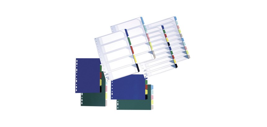 Separadores de polipropileno 4º vertical 5 divisiones