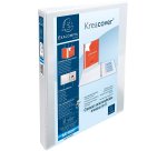 Classeur 2 anneaux plastifié Exacompta Kreacover® personnalisable A4+ - Dos 3,4 cm blanc