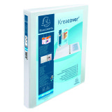 Classeur 2 anneaux plastifié Exacompta KREACOVER® personnalisable A4+ - Dos 4,7 cm blanc