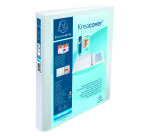 Classeur 2 anneaux plastifié Exacompta KREACOVER® personnalisable A4+ - Dos 4,7 cm blanc