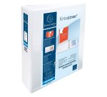 Classeur 2 anneaux plastifié Exacompta KREACOVER® personnalisable A4+ - Dos 9 cm blanc