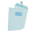 Box of 250 envelopes with window in white vellum 240 x 310 mm self-adhesive with protective strip
