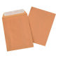 Box of 500 brown kraft envelopes 160 x 240 mm self-adhesive with protection strip and pictogram