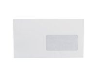 Packung 500 Briefumschläge Clairefontaine 114 x 229 mm 80 g mit Adressfenster 40 x 100 mm