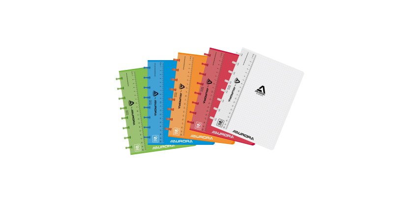 Heft Adoc colorlines A5 5x5