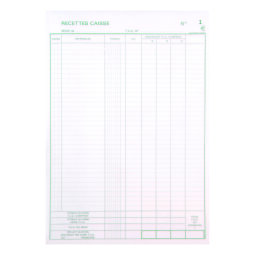 Auto-copying register Exacompta "cash receipt" French 210 x 297 mm 50-2