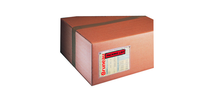 Carton de 1000 pochettes porte-documents auto-adhésives 220 x 110 mm