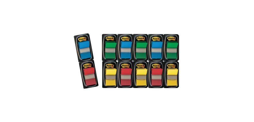 Pack 10 + 2 dispensers with 50 wide page markers Post-it 