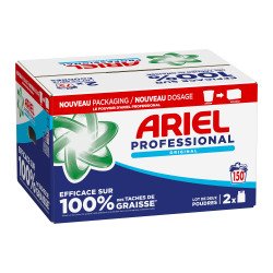 Lessive poudre concentrée Ariel Professional Original - 150 lavages