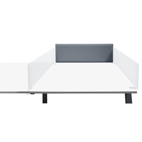 Panel de separación acústica para mesa conjunto Ecla 140 cm Gris Perla - Pinza Blanca