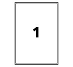 Etiquette adresse multi-usage recyclée 199,6 x 289,1 mm Avery LR 7167-100 blanche - Boîte de 100