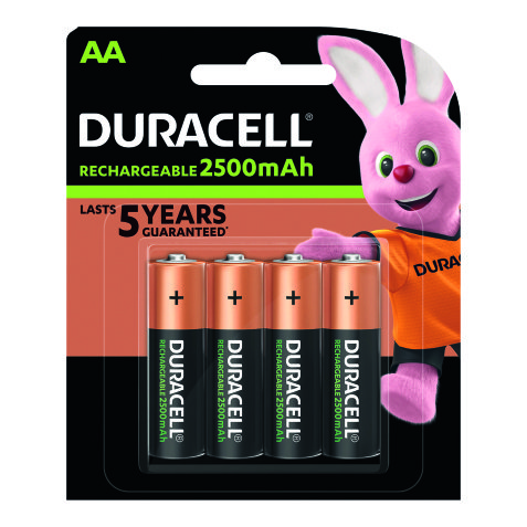 Pile rechargeable AA - HR6 Duracell Stay charged - Blister de 4 accus