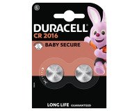 Duracell - Pack of 2 Lithium CR2016 Button Cell Batteries - 3V