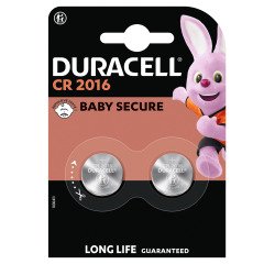 Duracell - Pack of 2 Lithium CR2016 Button Cell Batteries - 3V