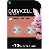 Blister of 2 lithium batteries Duracell CR2025