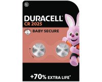 Duracell - Pack of 2 Lithium CR2025 button cell batteries - 3V