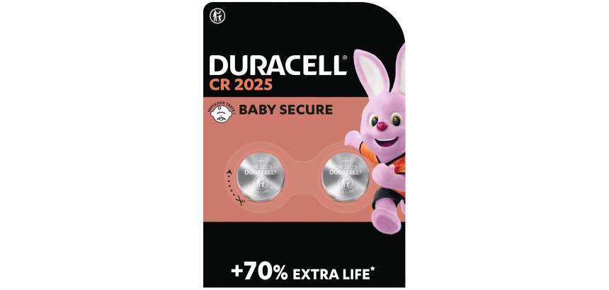 Blister 2 piles Lithium Duracell CR2025