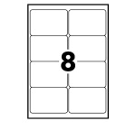 Etiquettes adresses Avery recyclées laser 99,1 x 67,7 mm LR7165 - Boîte de 800