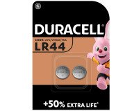 Pilas de botón alcalina Duracell LR44 de 1,5 V- Paquete de 2