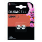 Pile bouton alcaline Duracell spéciale LR44 1,5 V, lot de 2 (76A / A76 / V13GA) LR44