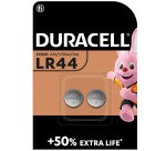 Pilas de botón alcalina Duracell LR44 de 1,5 V- Paquete de 2