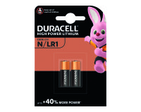 Pila alcalina Duracell N 1,5 V, paquete de 2 (E90 / LR1)
