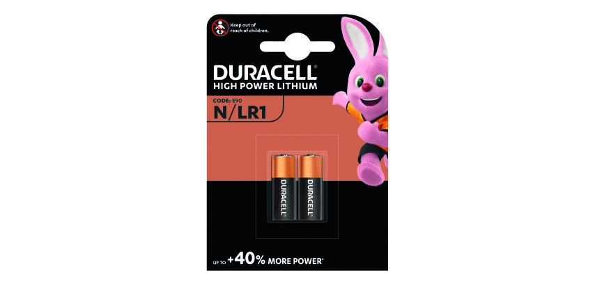 Duracell N/LR1 - Pack of 2 Alkaline LR1/E90 Batteries - 1.5V