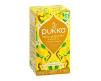 Infusion citron, gingembre et miel de Manuka Bio Pukka - Boîte de 20 sachets compostables