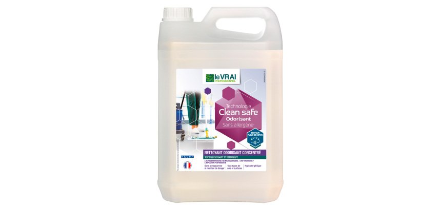 Nettoyant odorisant concentré Clean Safe Le Vrai Professionnel - Bidon de 5 litres