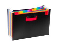 Sorting folder with bellows Viquel 12 divisions multicolored