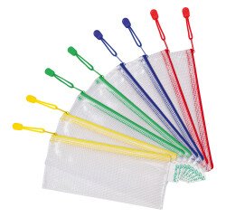 Sleeves with zip system checkbook size Tarifold assortment - bag of 8
