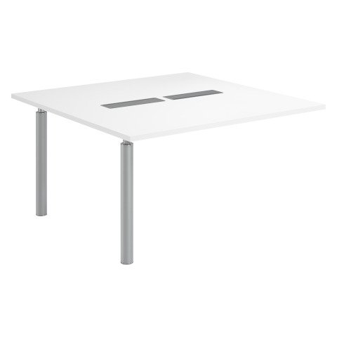 Módulo de extensión Belem blanco con patas aluminio