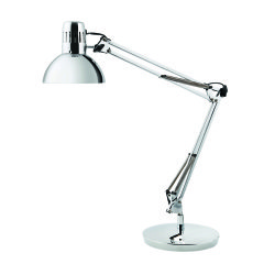 Lampara de mesa Led Archi cromada