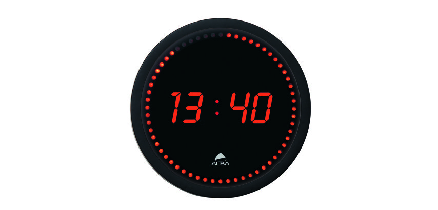 Horloge murale Led Alba Ø 30 cm - Électronique