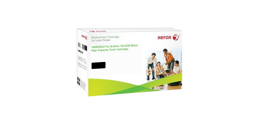 Tóner Xerox negro compatible con Brother TN2220 (2600 páginas)