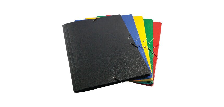 Carpeta de cartón gofrado con gomas - Folio 