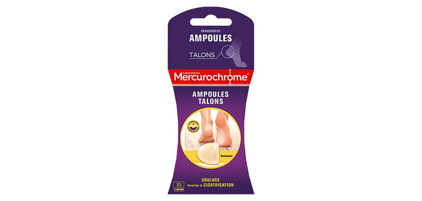 Pansements ampoules grand format Mercurochrome