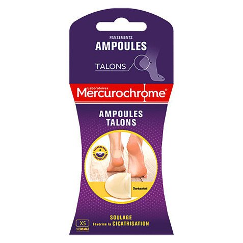 Pansements ampoules grand format Mercurochrome